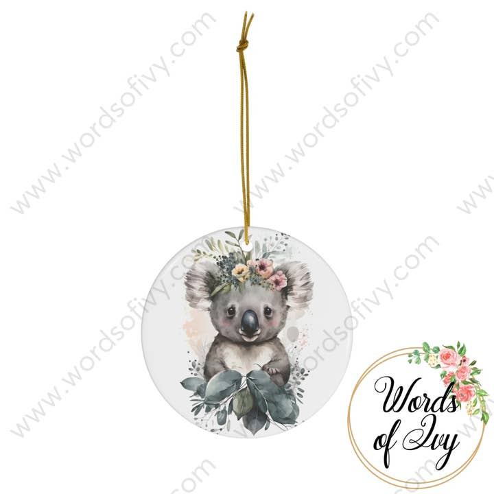 Adorno navideño de cerámica - Boho Koala para venta al por mayor de Words of Ivy