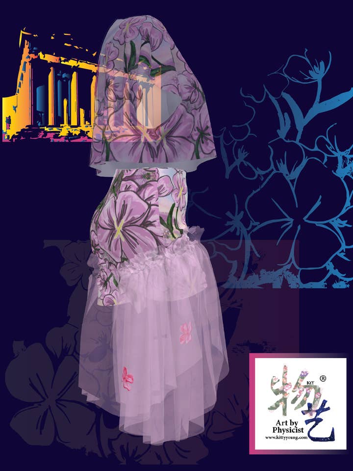 Blommor shorts 3D-tryckt (gjord på mått) för wholesale av Art by Physicist