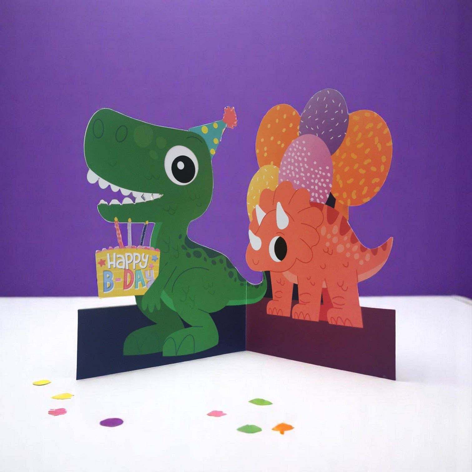 Alljoy Design - Wholesale Birthday Card - WB014 -  Dinosaur (6 cards)1