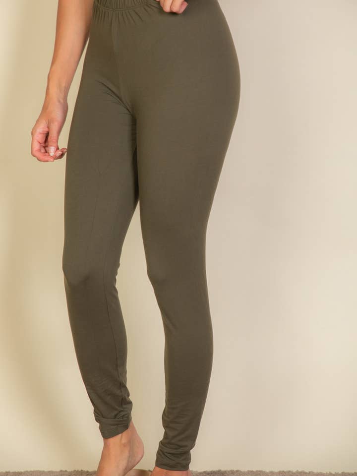 CAPELLA APPAREL - Wholesale Fashion Leggings - Women's - Basic Solid Leggings38