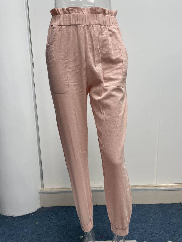 safistyle - Wholesale Pants - Women's - High-Waisted Drawstring Jogger Pants