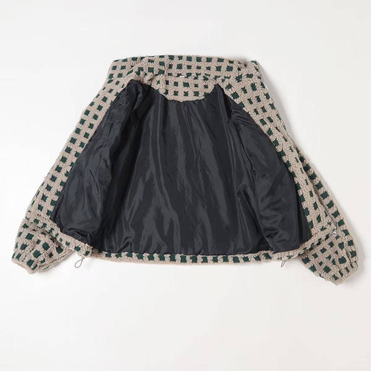 Hope & Sunshine - Wholesale Jacket - Women's - Plaid Lambswool Fashion Jacket22