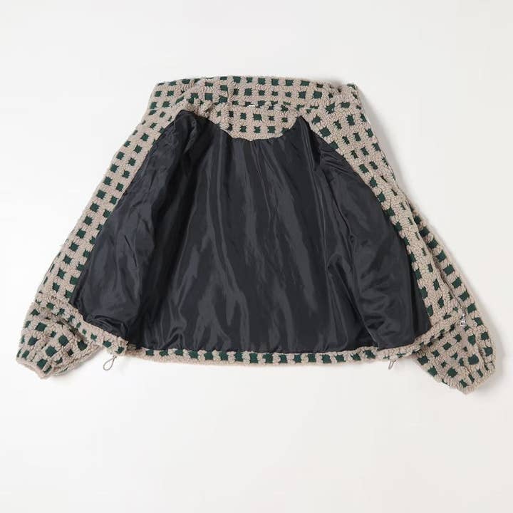 Hope & Sunshine - Wholesale Jacket - Women's - Plaid Lambswool Fashion Jacket22