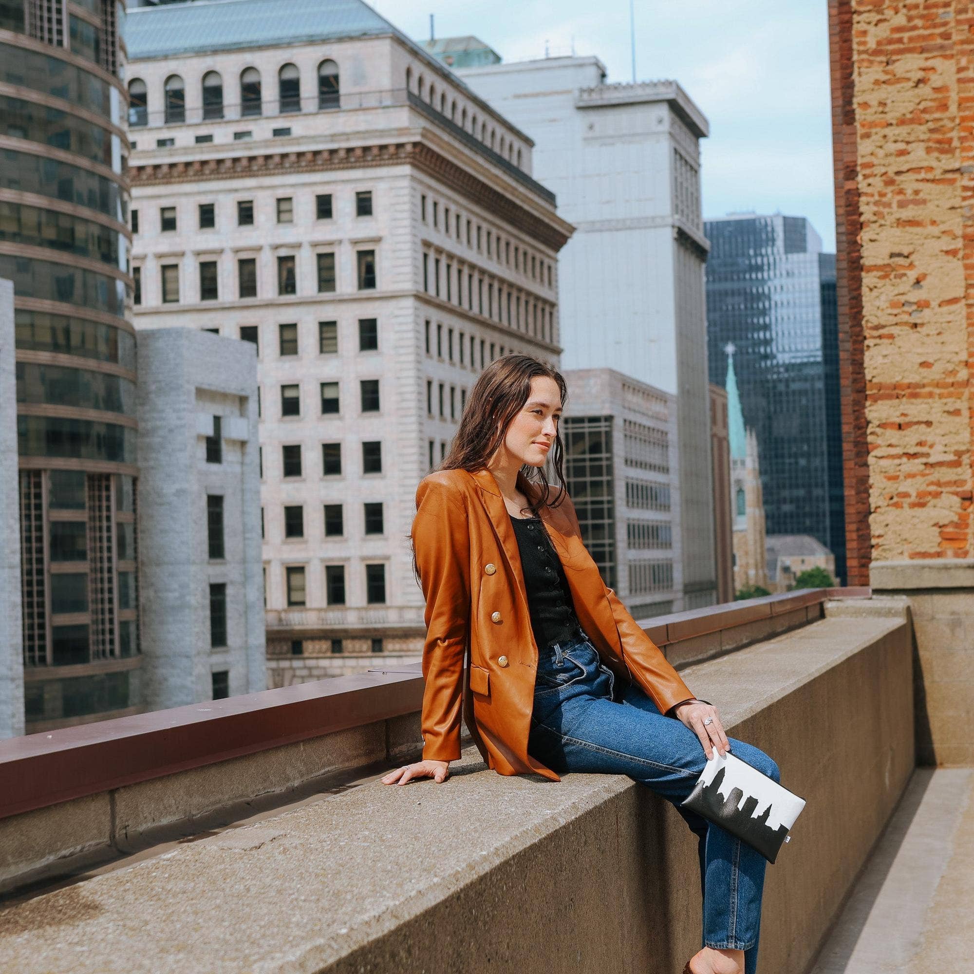 Anne Cate – Großhandel Clutch – Damen – Cleveland OH Skyline Handgelenktasche Clutch Tasche5