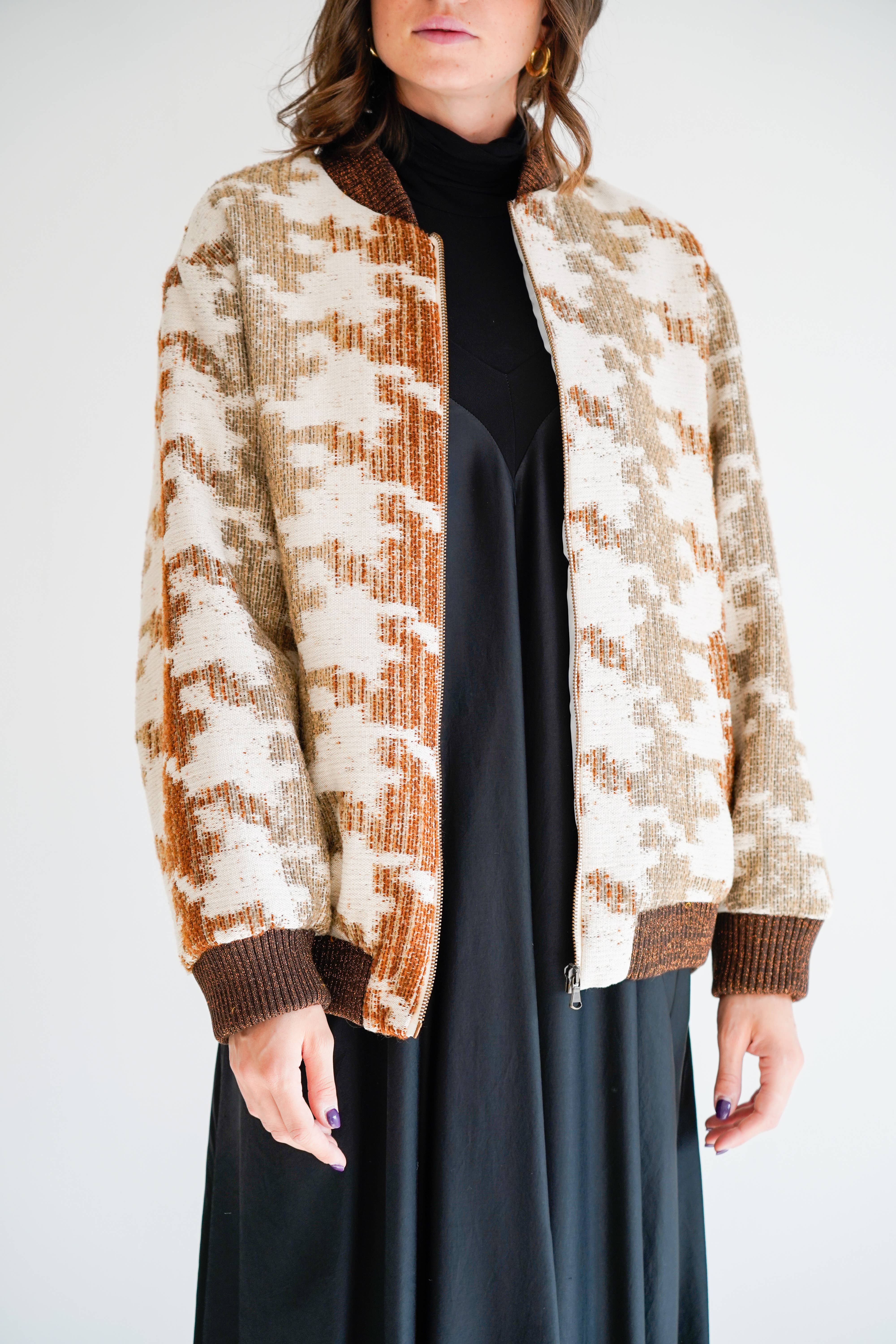 Haveone - Wholesale Bomber Jacket - Women's - Lurex bomber jacket