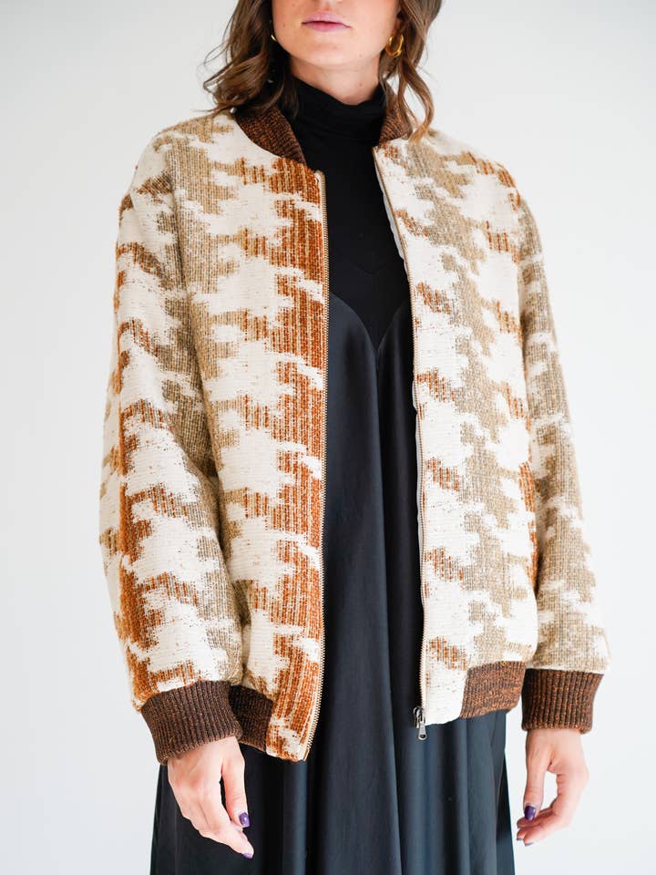 Haveone - Wholesale Bomber Jacket - Women's - Lurex bomber jacket0