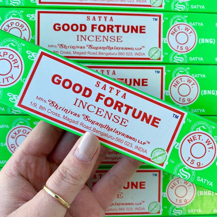 Crystal Vibes Inc. - Wholesale Incense - Satya Good Fortune Incense - 15 Gram Pack