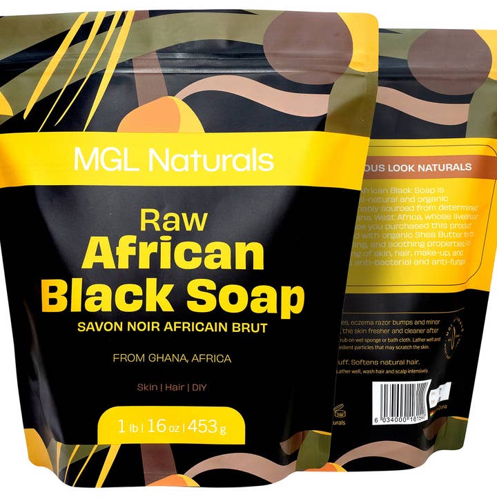 MGL Naturals - Wholesale Bar Soap - Raw African Black Soap