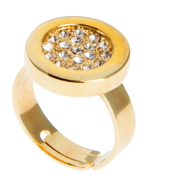 GOLD-PLATED ROUND for wholesale by Destellos Mediterranean Jewels