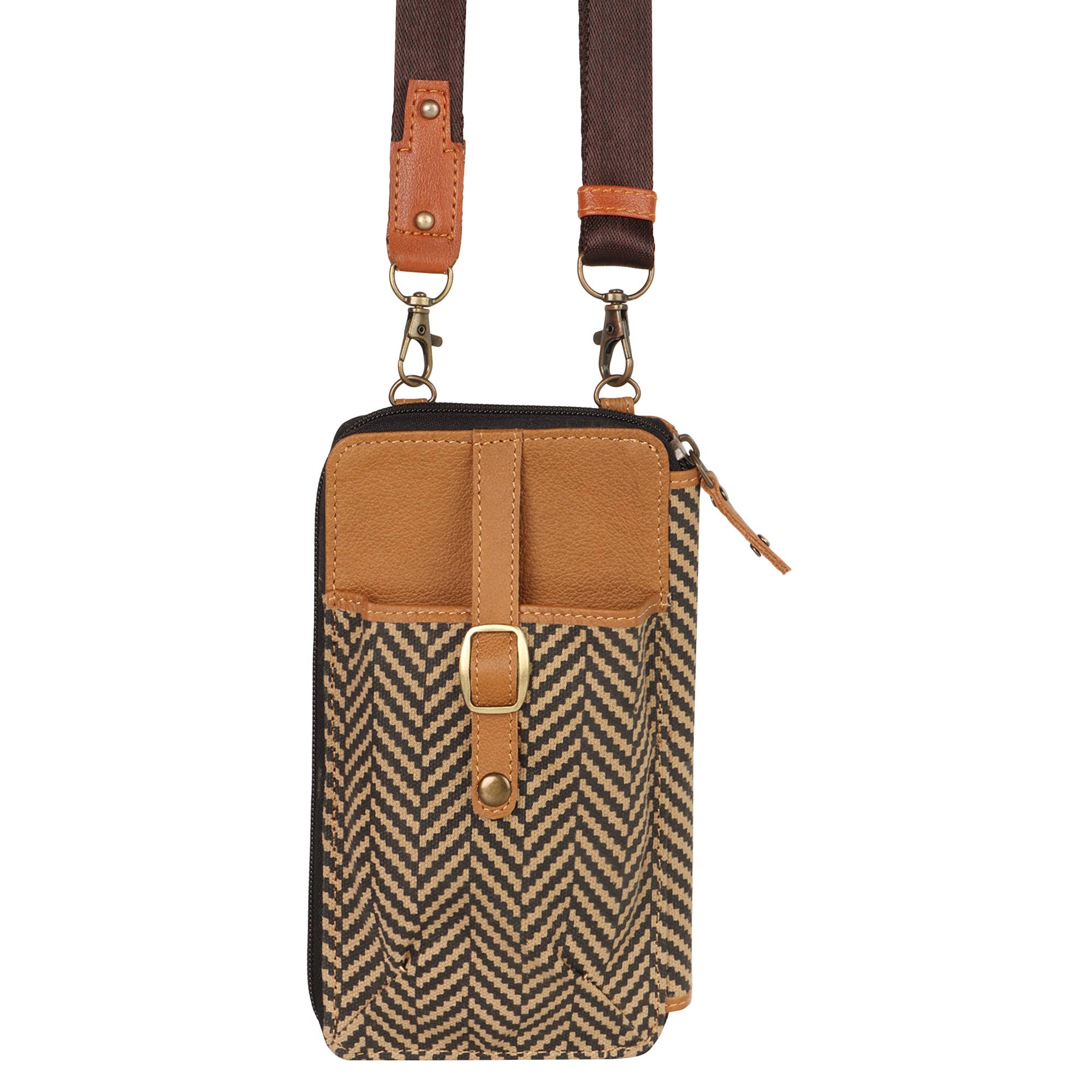 Vaan & Co. – wholesale Crossbody bag – Women's – Herringbone Cellphone Wallet5