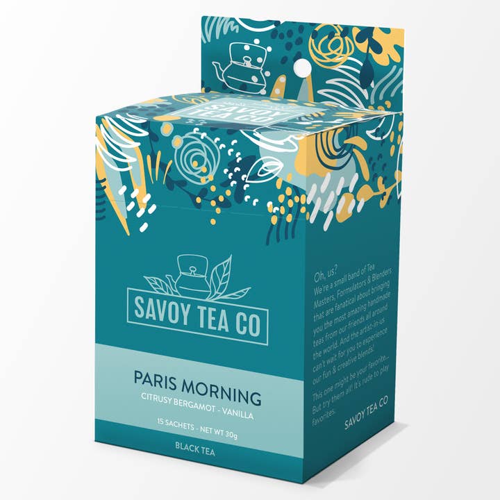 Savoy Tea Co - Wholesale Tea Bags - Paris Morning Black Tea - 15 Tea Sachets