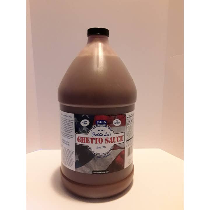 Freddie Lee's Gourmet Sauces - Wholesale BBQ Sauce - Ghetto Sauce Mild Gallon