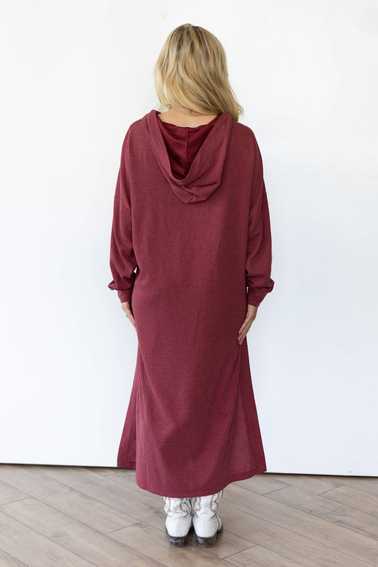 Dear Scarlett - Wholesale Cardigan - Women's - Waffle Knit Thermal Duster8