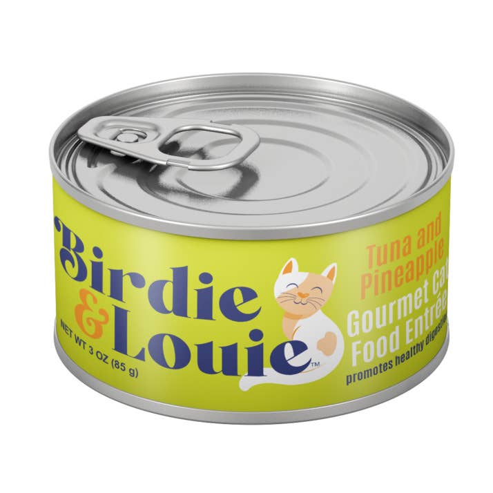 Birdie & Louie Tuna and Pineapple Wet Cat Food Cs of 12 3oz for wholesale by Worthy