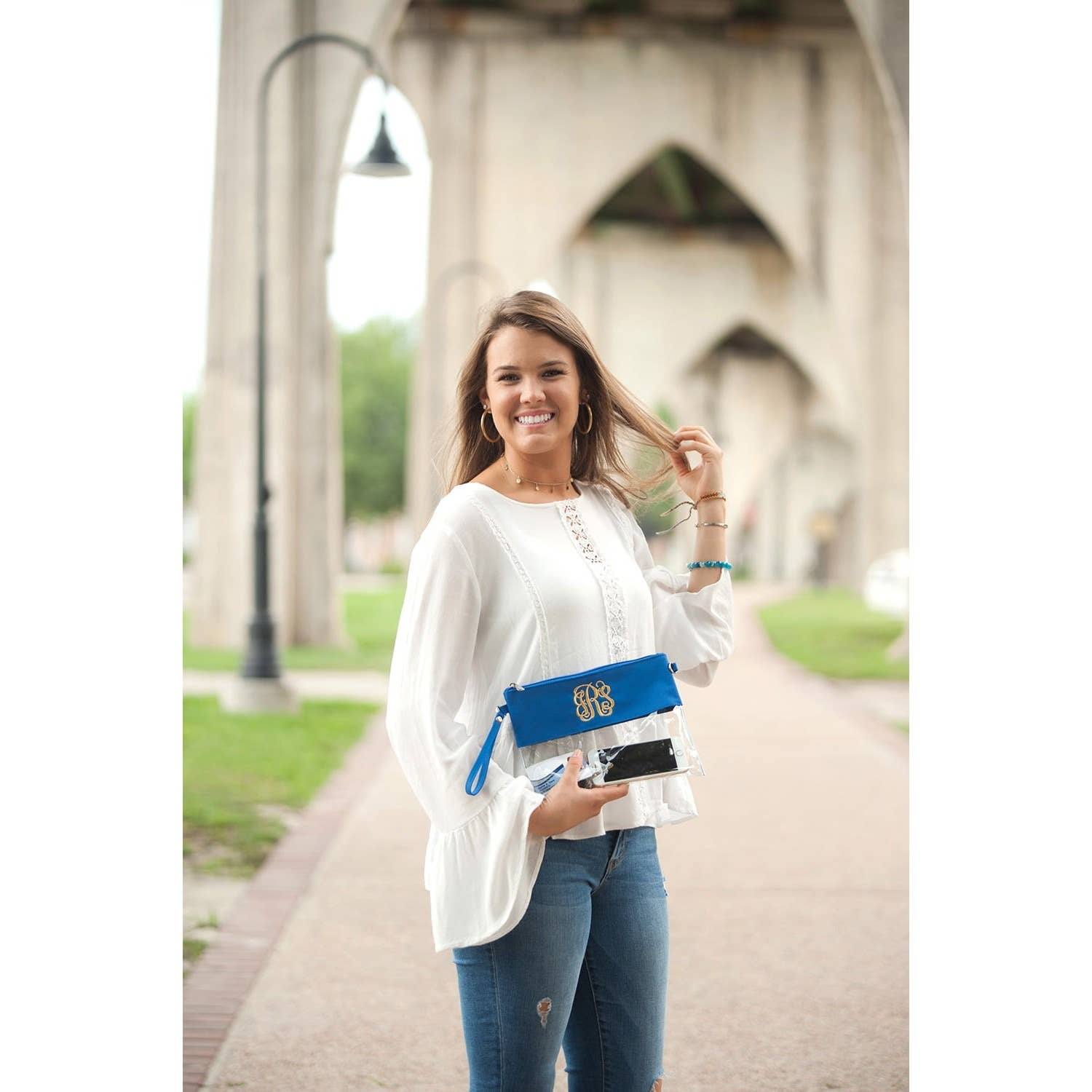 Wholesale Boutique - Wholesale Purse/Bag Accessory - Women's - Royal Blue Clear Purse3