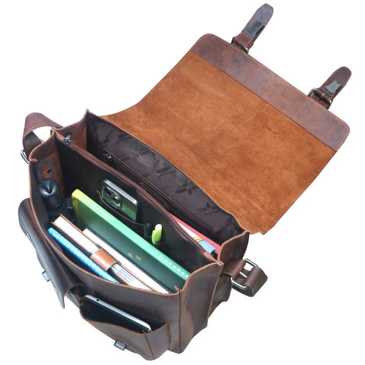Greenwood – wholesale Portfölj - Unisex – Kurt läder lärarväska för kvinnor stor portfölj för män9