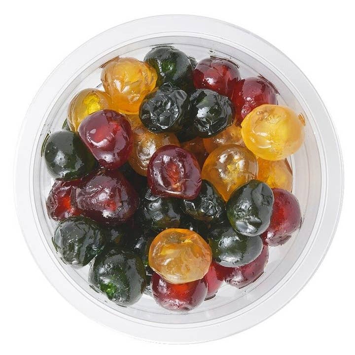 Kanderade trefärgade körsbär - 200 g behållare för wholesale av Manola