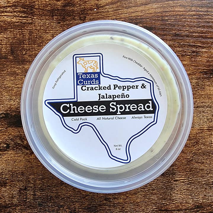 Tartinade au poivre et au jalapeno pour la vente par Texas Curds