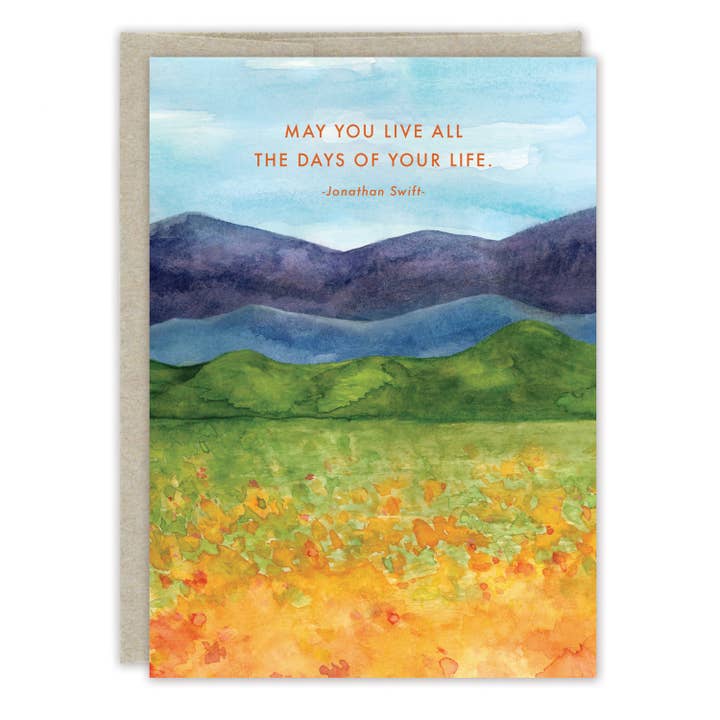 Biely & Shoaf - Wholesale Birthday Card - Flower Field Birthday Card