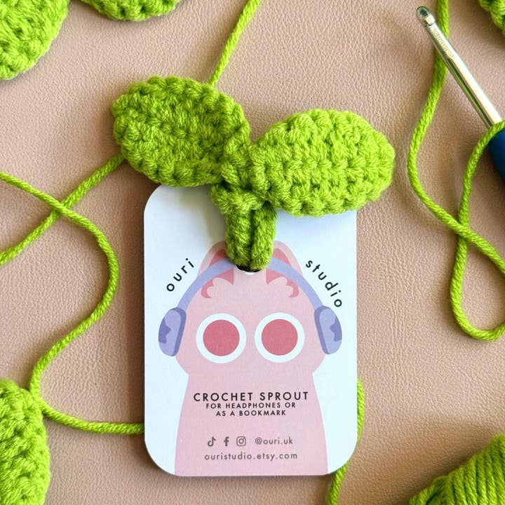 Hæklet Spire - Håndlavet Hovedtelefon Tilbehør for engroshandel hos Ouri Studio