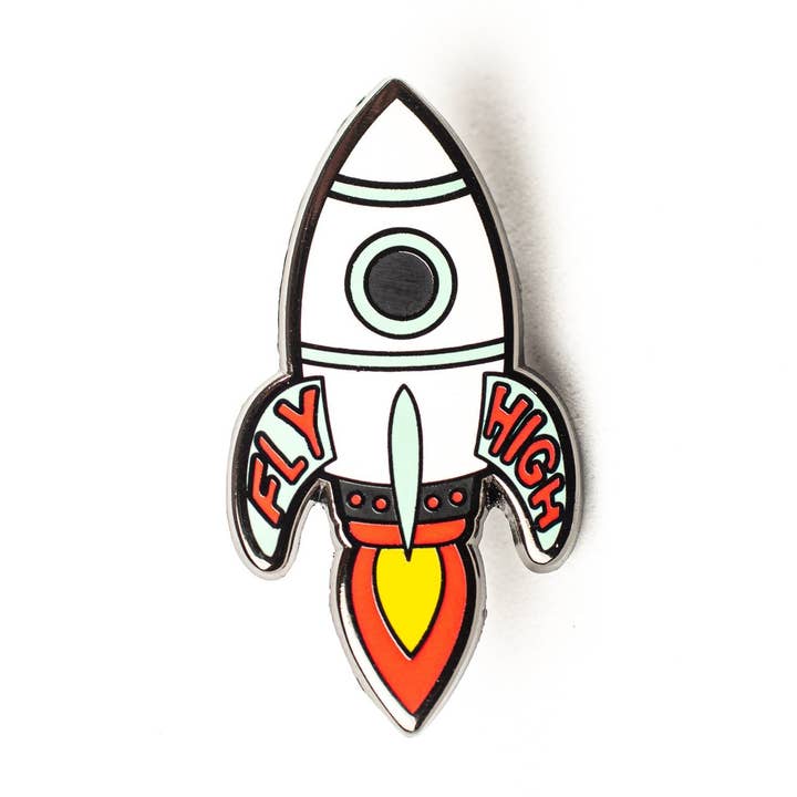 Fly High Enamel Pin for wholesale by les girls collective