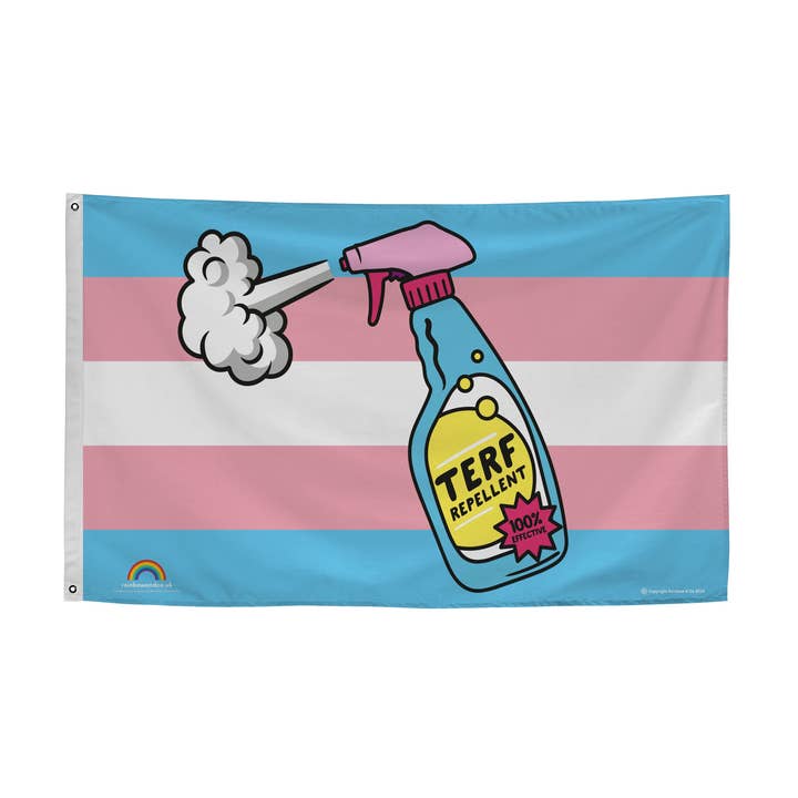 TERF Repellent Flag - 5ft x 3ft for wholesale by Rainbow & Co