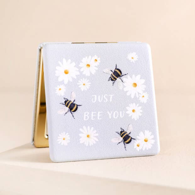 Lisa Angel - Wholesale Compact Mirror - Just Bee You Daisy Compact Mirror