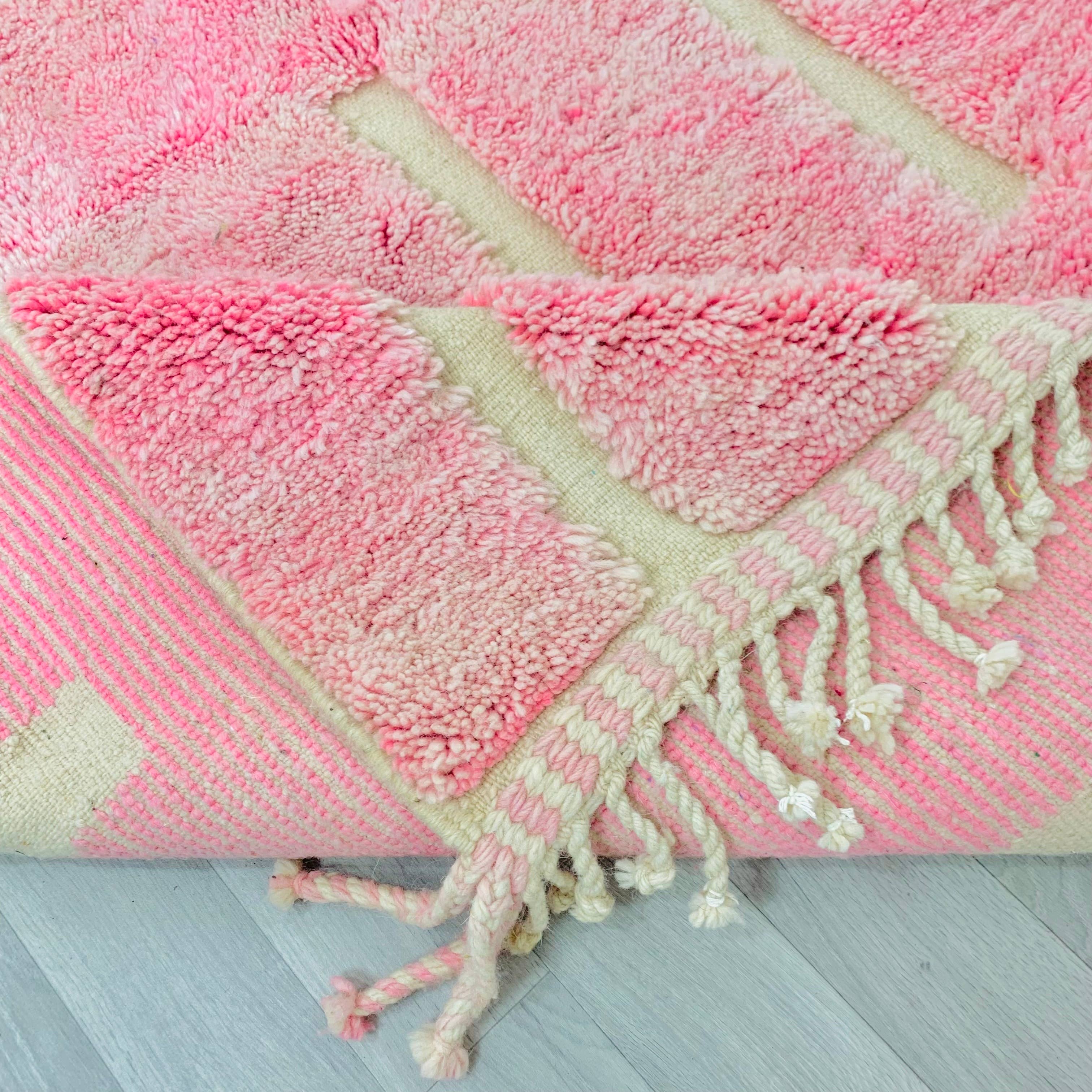 BerberNest – wholesale Area rug – Pink Hand tufted Berber Moroccan rug3