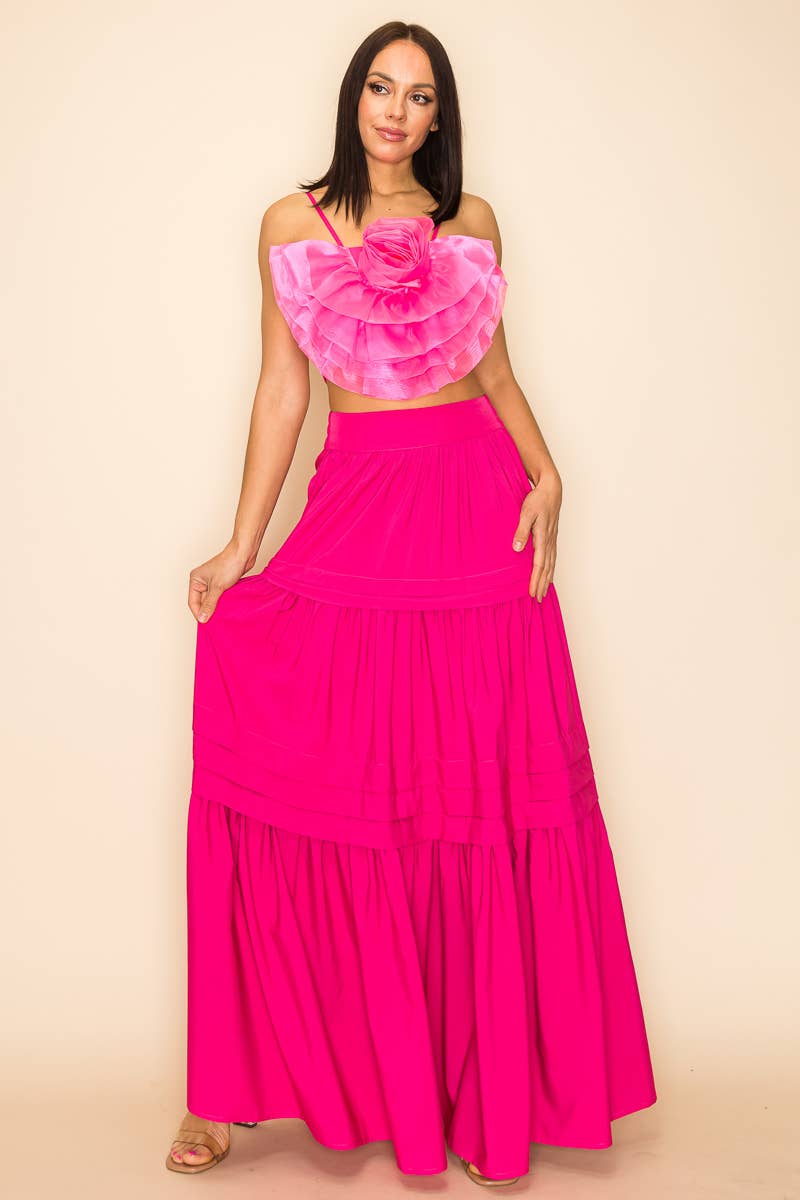 QMP Moda - Wholesale Blouse - Women's - FLOWER TOP WITH ELASTIC BACK AND ZIPPER11