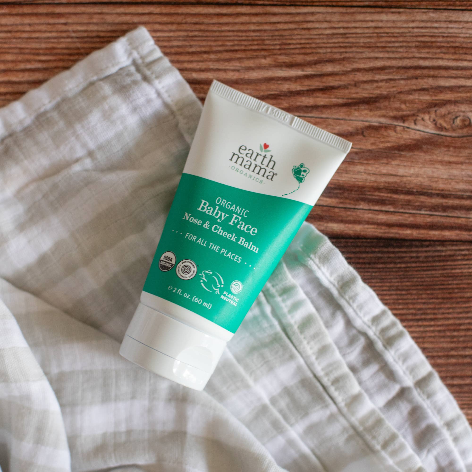 Earth Mama Organics - Wholesale Body Balm/Butter - Baby - Organic Baby Face Nose and Cheek Balm7