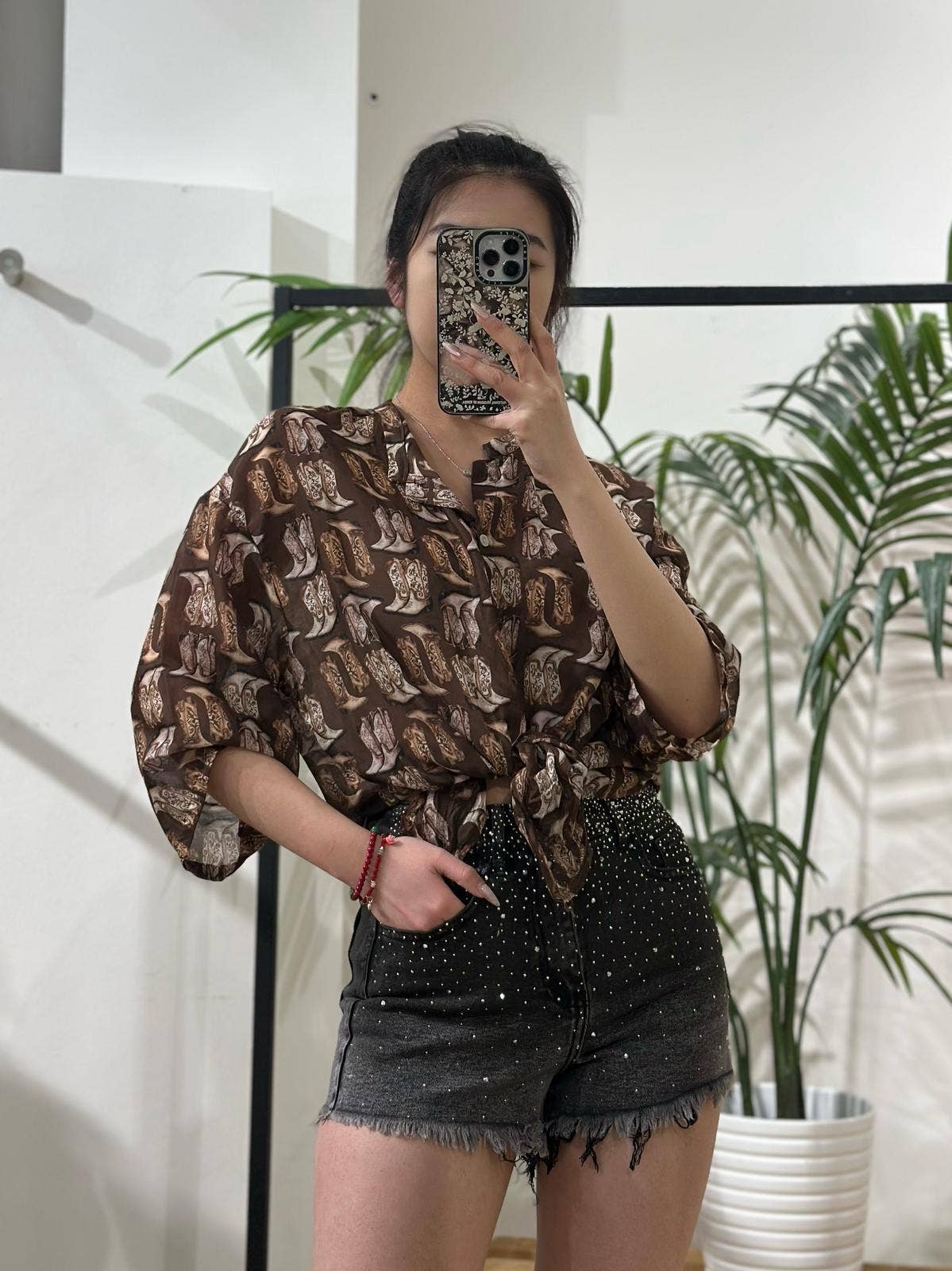 ADORA - Wholesale Button Down Shirt - Women's - Printed Shirt. Silk Cotton1