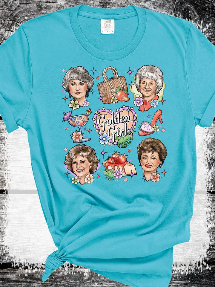 Golden Girls Retro Graphic Funny Ladies Classic TV Sitcom for wholesale by A Blessed Texas Mess Boutique