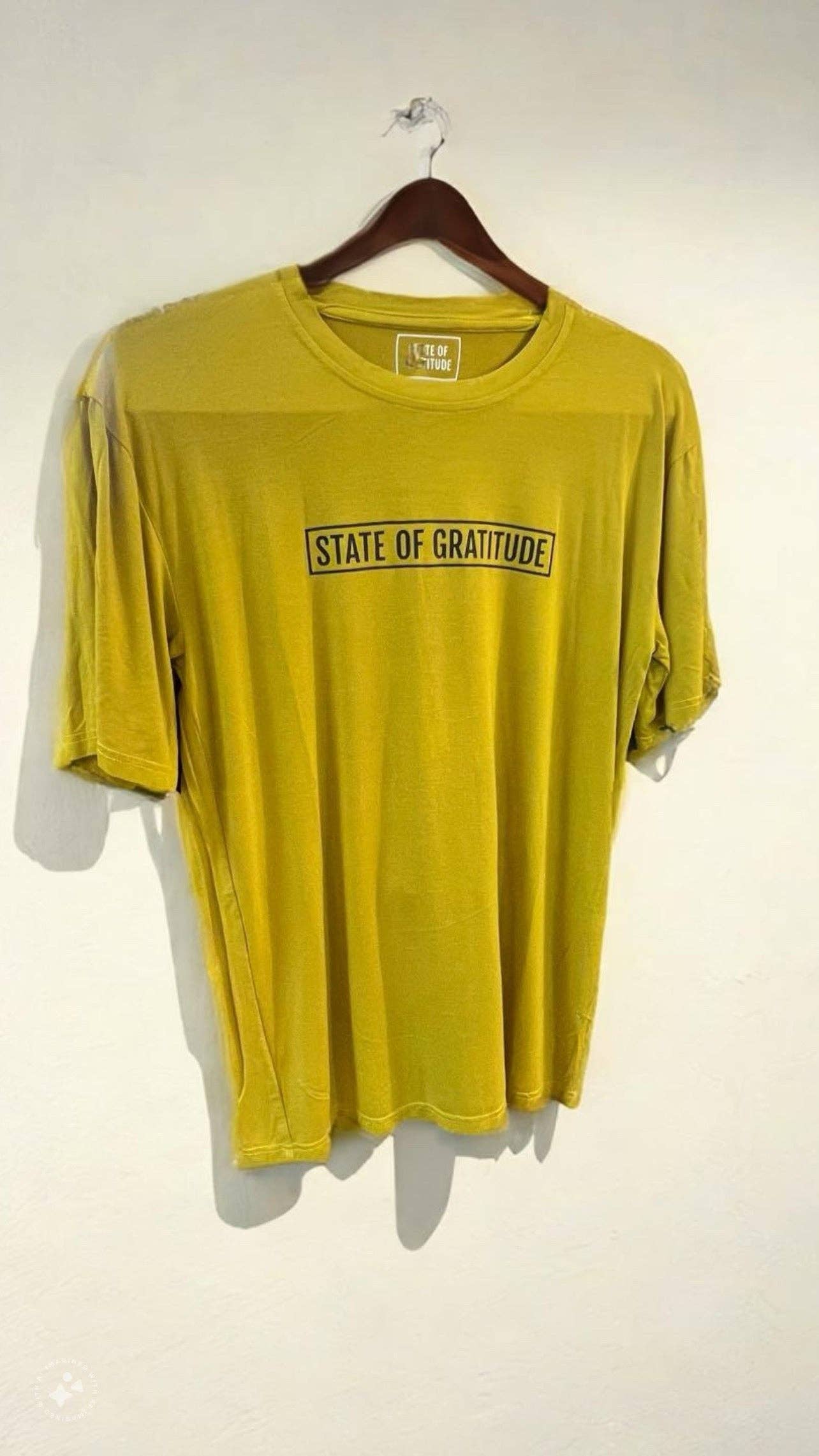 State of Gratitude – wholesale Screen printed t-shirt – Men′s – The Bamboo Tee (Washed/Dyed)0