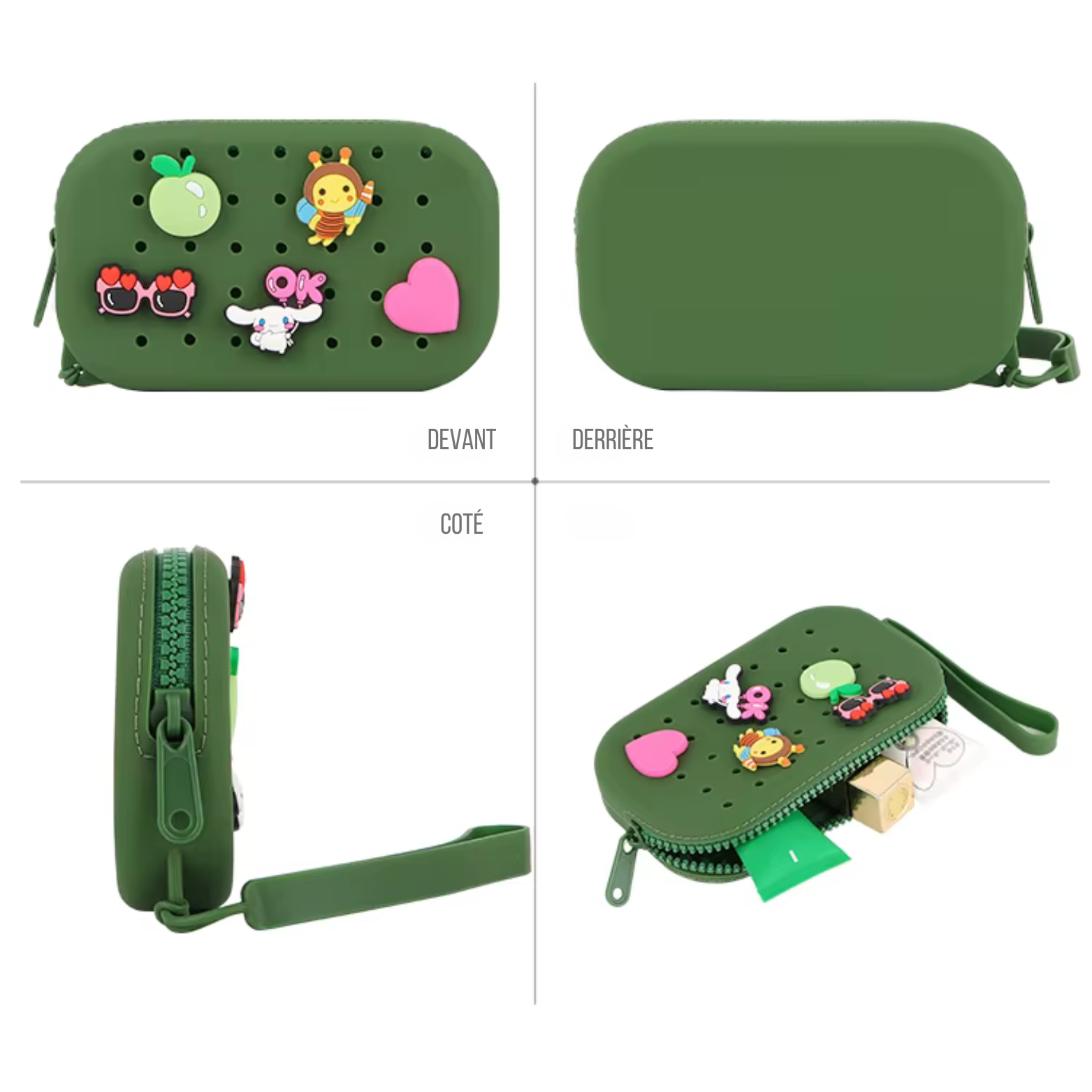 PETIKIDS – Joias DIY - Crianças por atacado – Kit inicial - Bolsinhas personalizáveis com barra de charms - DIY3