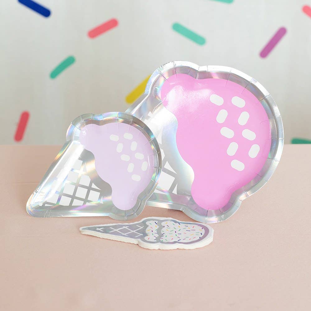 Weddingstar Inc. - Wholesale Disposable Napkin - Cute Special Occasion Paper Party Napkins - Ice Cream Cone2