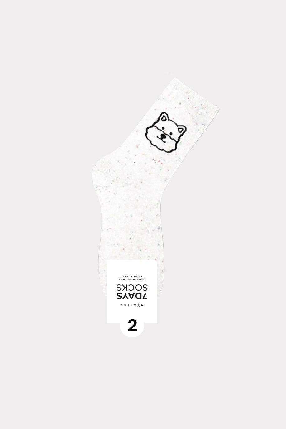 7DAYSSOCKS - Wholesale Socks - Women's - Women's Crew Line Puppy's  Socks - Made in Korea1