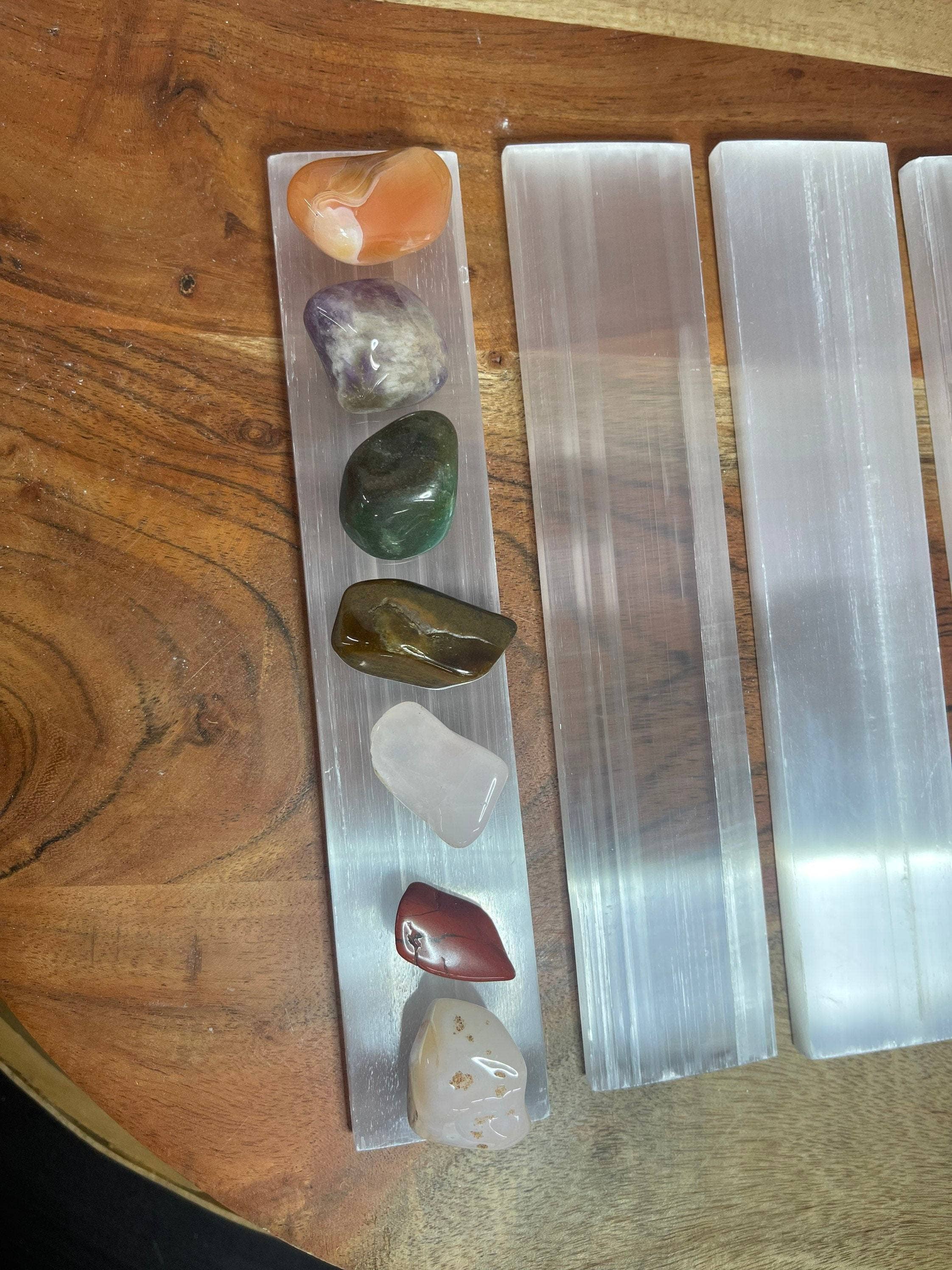 CaNatureLover - Wholesale Crystal Charging Plate - Polished 8" Selenite Charging Station Plate7