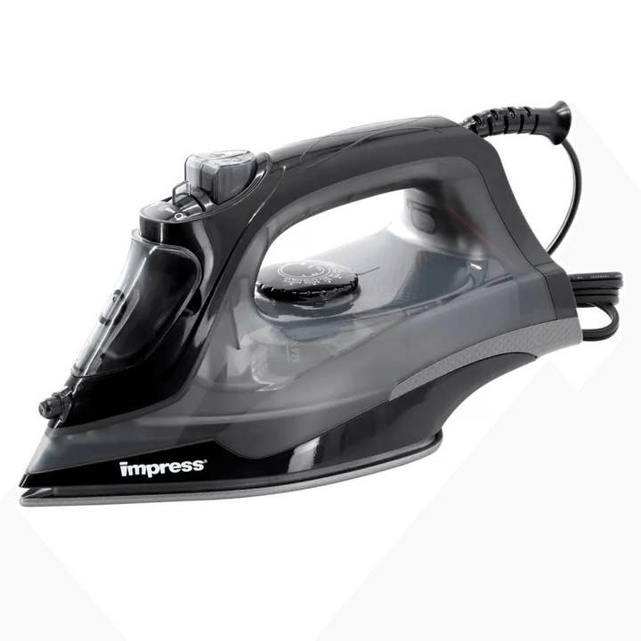 JupiterGear Home – Großhandel Eisen – Impress Bügeleisen mit Antihaftbeschichtung, mittelgroß, mit Sprühstoß