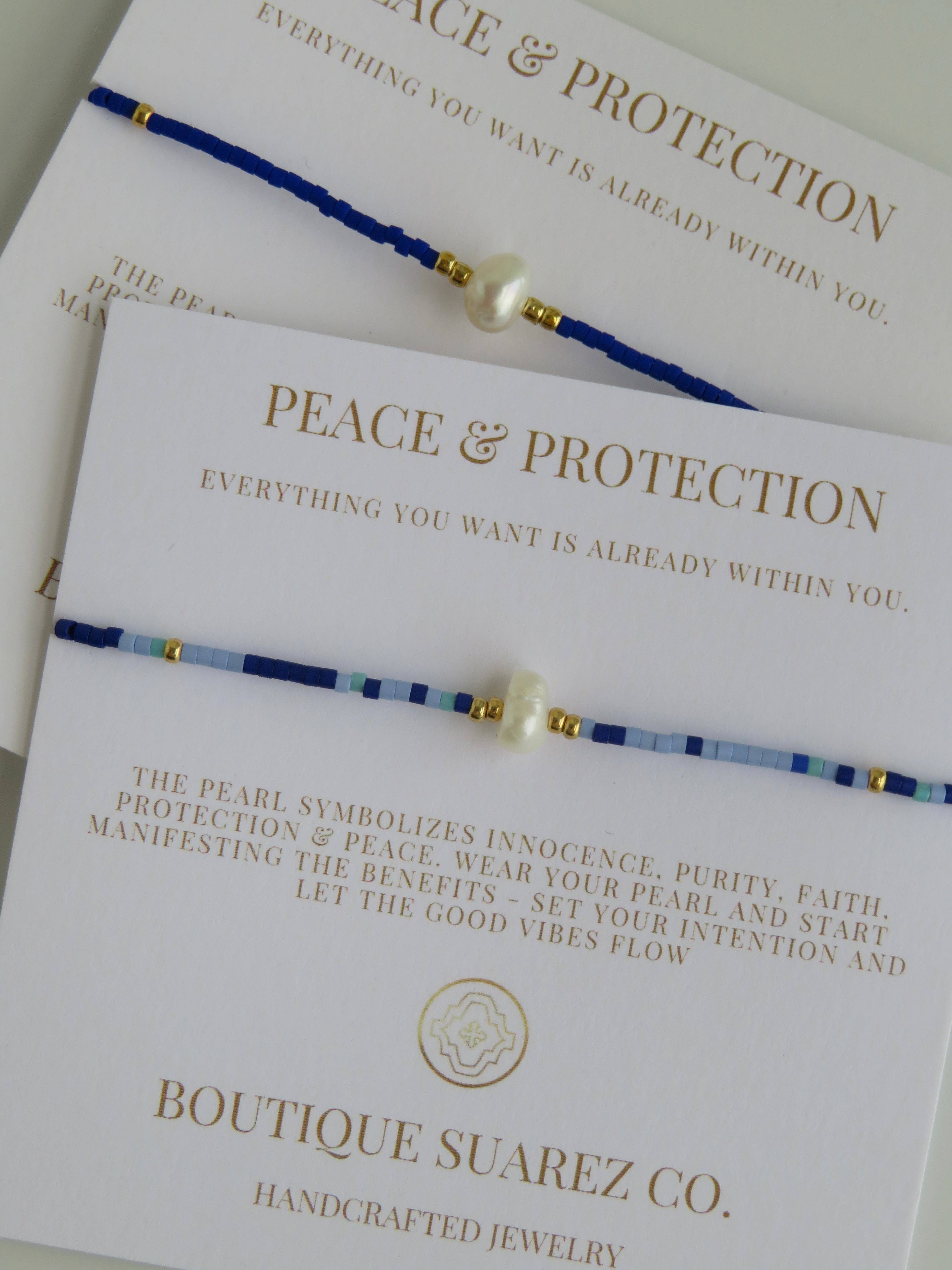 Boutique Suarez Co. - Wholesale Beaded Bracelet - Manifest Peace - Pearl Bracelet44