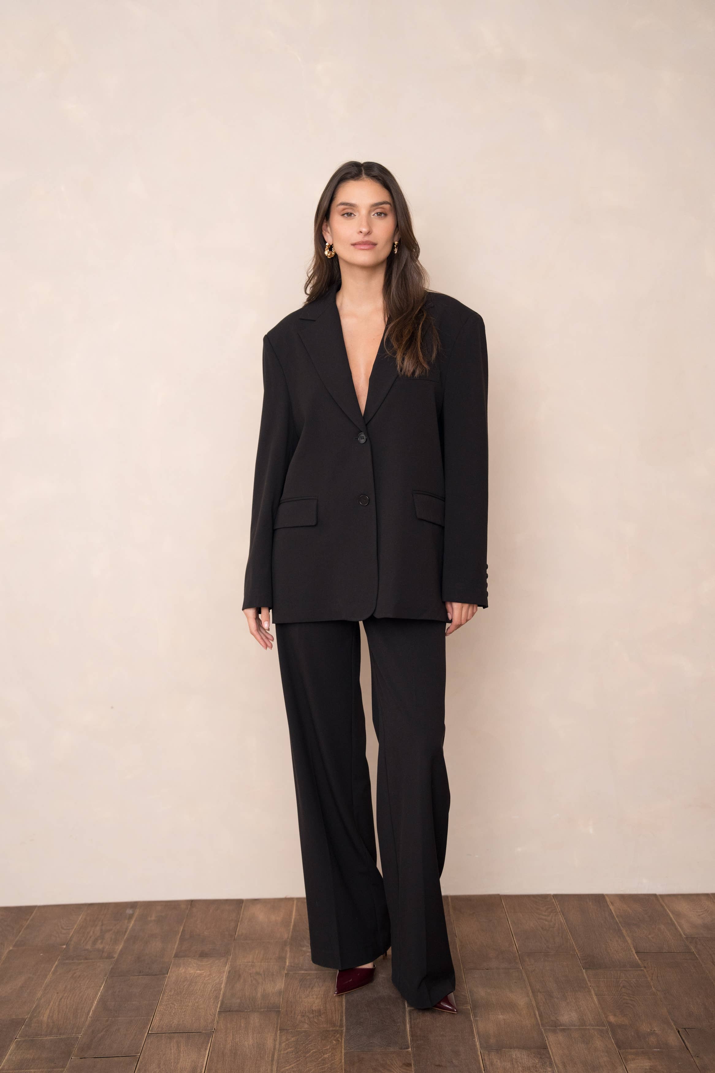 Attentif Paris - Wholesale Blazer - Women's - Oversized double-breasted jacket with back opening15