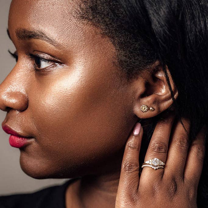 Steward & James - Wholesale Stud/Post Earrings - Daisy Micro Stud Earrings- April3