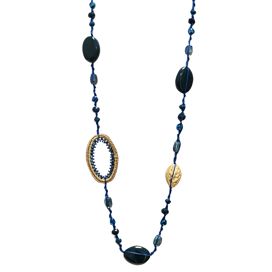 AMORINO SRL - Wholesale Beaded/Pearl Necklace - LONG ADJUSTABLE STRING BEADED NECKLACE - HZM24144A2775