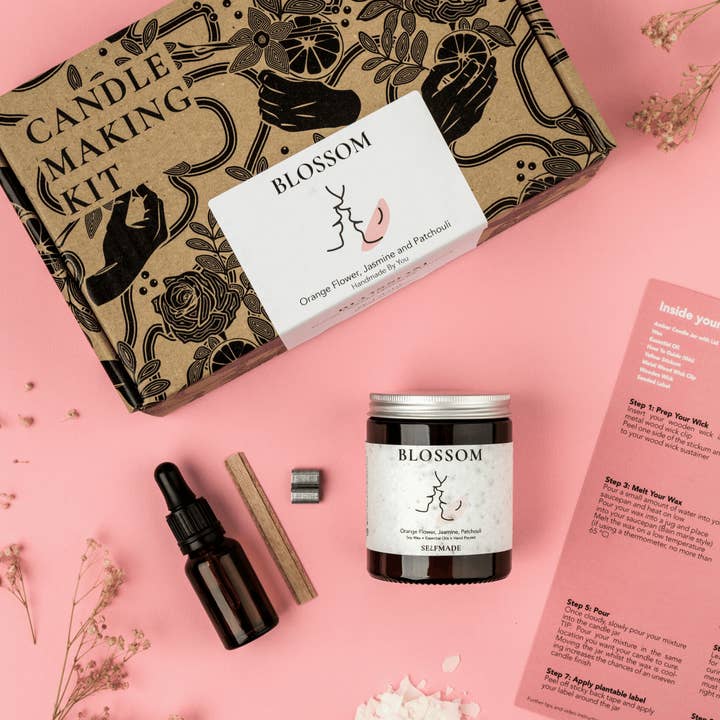 Blossom Candle Making Kit - Orange, Jasmine, Patchouli for wholesale by Selfmade Candle