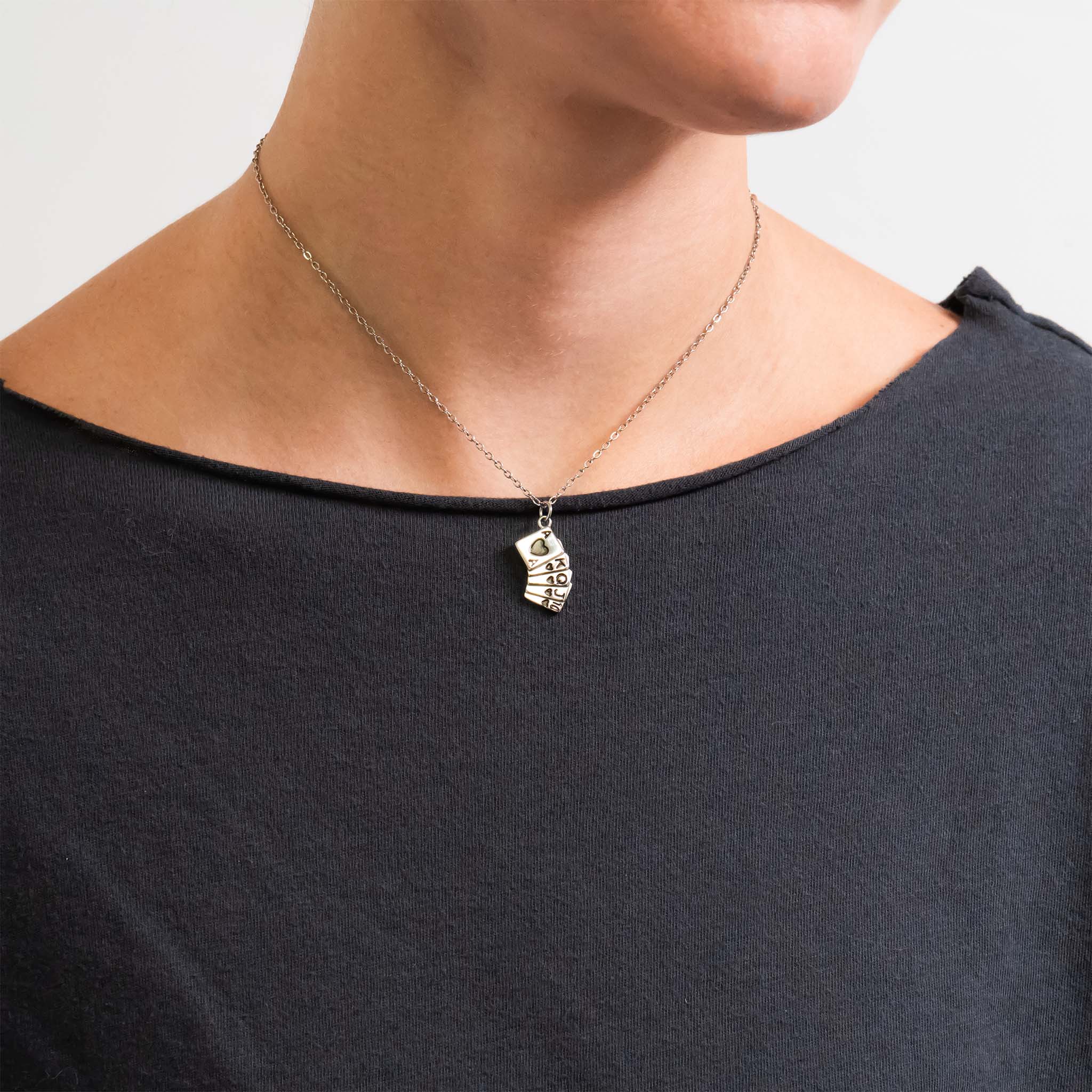 WJW - Wholesale Individual Charm/Pendant - 18K Gold PVD Stainless Steel Playing Cards Charm10