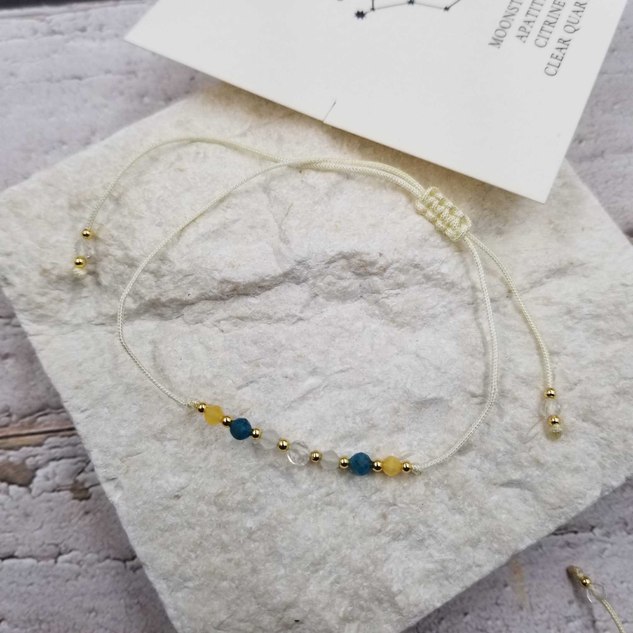 Treasure Wholesale - Wholesale Jewelry Set - Constellation Natural Stone Bead Friendship Bracelet5