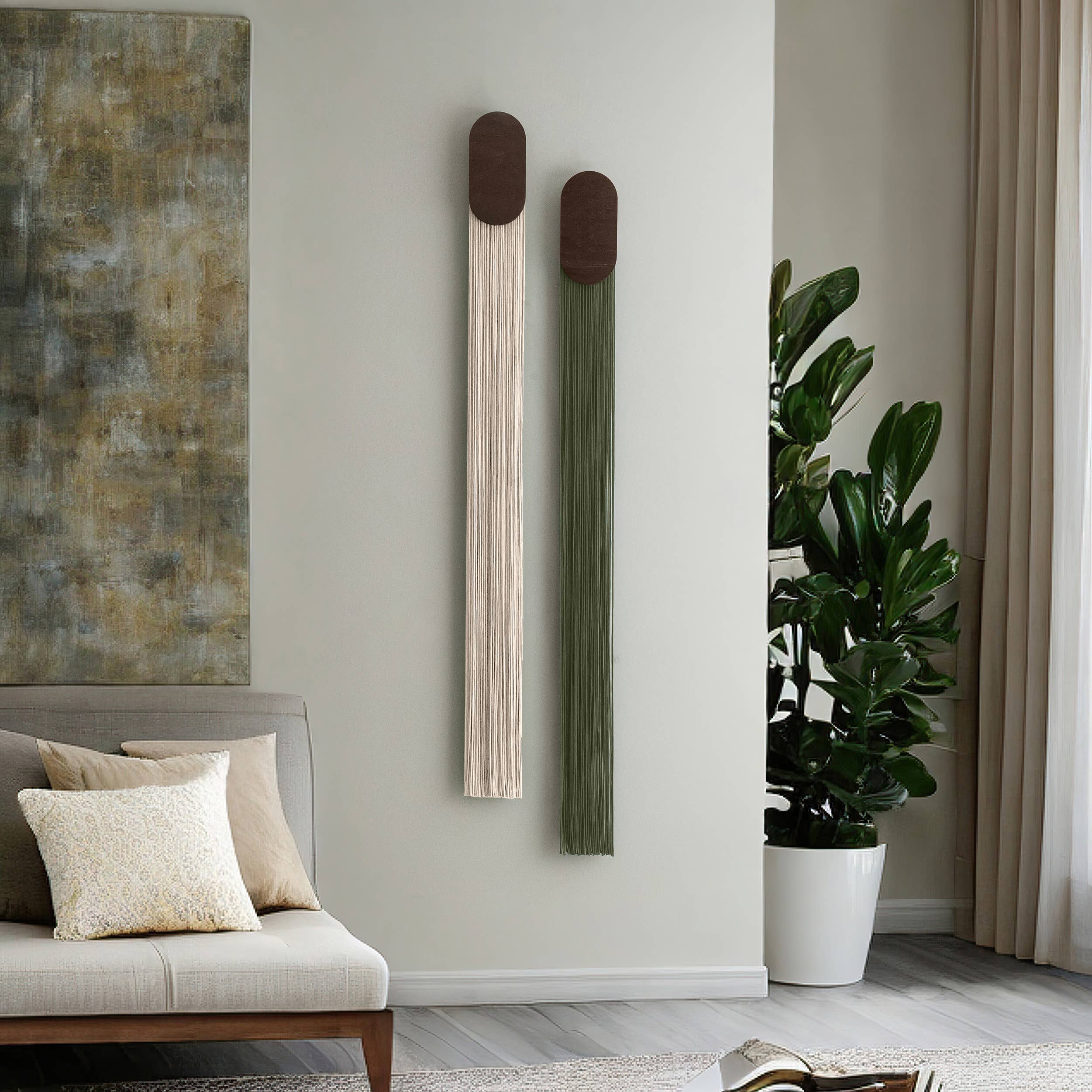 MinhandBros - Wholesale Wall Art Set - Fiber Wall Hanging for Minimalist and Farmhouse Decor
 V8414