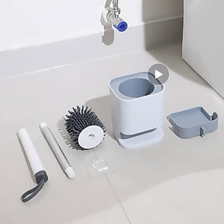 Alpha Wholesale - Wholesale Toilet Bowl Brush - Toilet Brush with Holder – Compact Toilet Bowl Cleaner with Ventilated Stand – Deep Cleaning Bristles – Sleek, Space-Saving Bathroom Accessory6