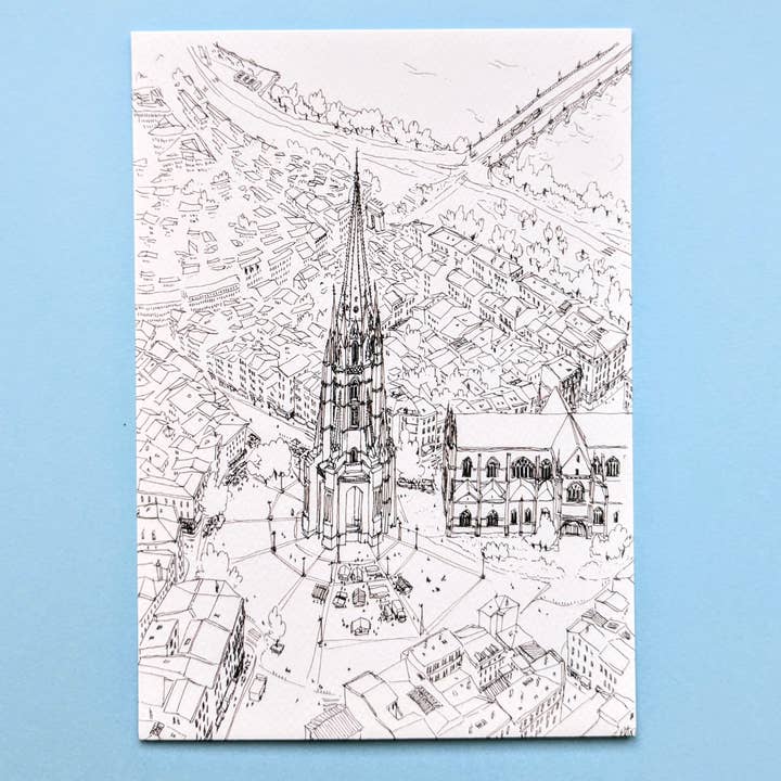 Bordeaux poster for wholesale by EMILIE ETTORI ILLUSTRATION