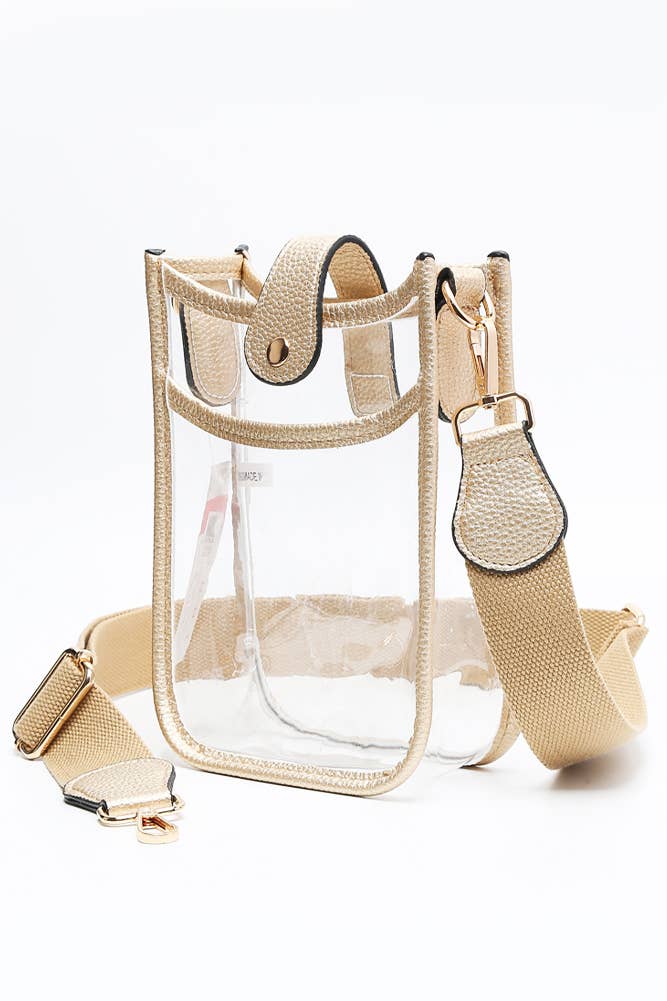 Hana - Wholesale Crossbody Bag - Women's - Clear Stadium Crossbody Mini Bag9