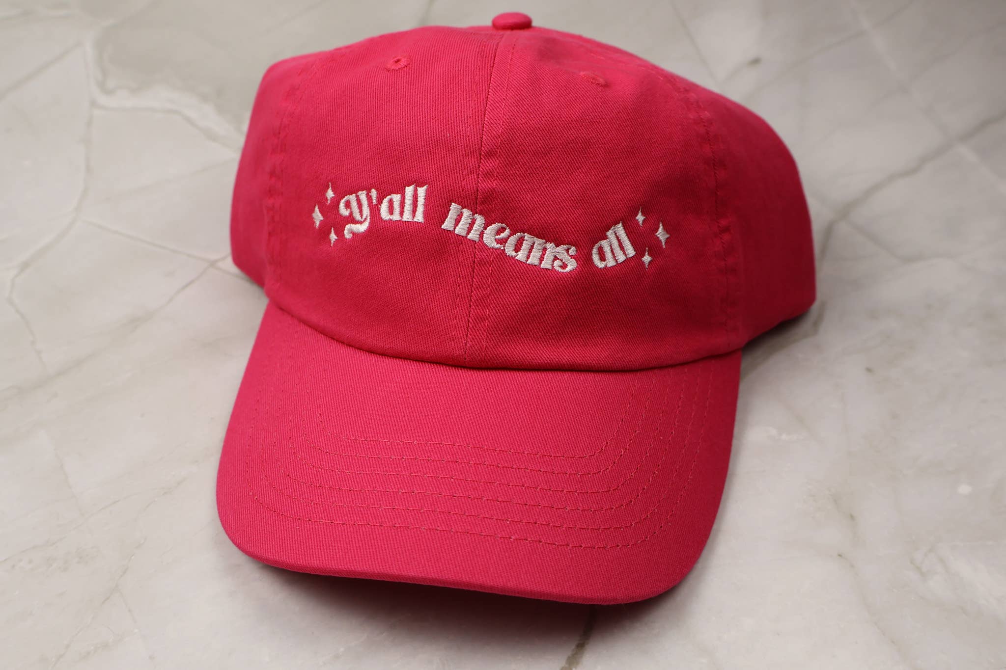 Hat & Rabbit - Wholesale Baseball Cap - Women's - Y'all means all Relaxed Fit Hat